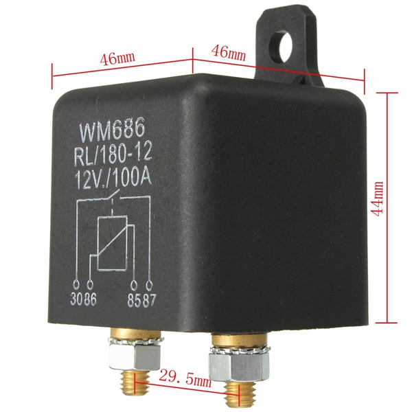 Switch-Split-Charge-Relay-12V-100Amp-4-Pin-Heavy-Duty-ON-OFF-for-Car-Van-Boat-1005057