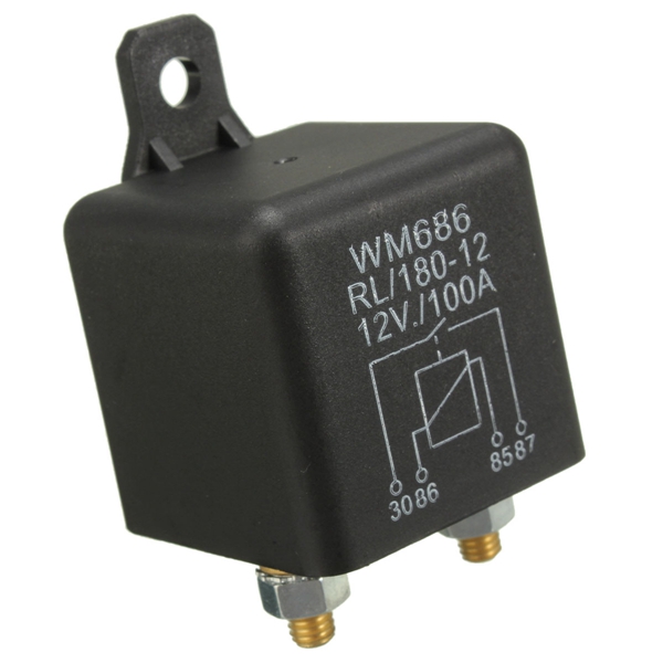 Switch-Split-Charge-Relay-12V-100Amp-4-Pin-Heavy-Duty-ON-OFF-for-Car-Van-Boat-1005057