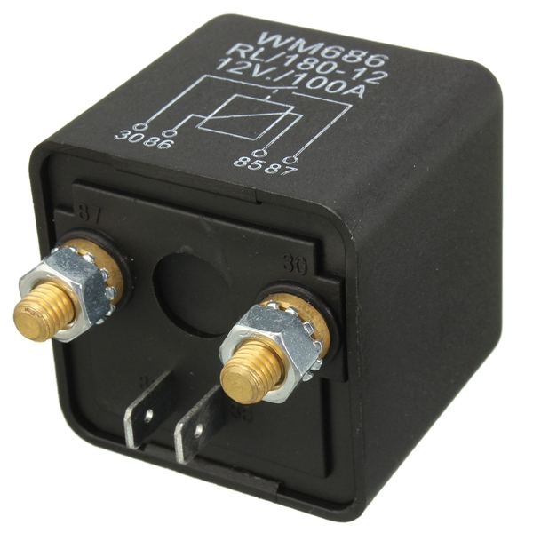 Switch-Split-Charge-Relay-12V-100Amp-4-Pin-Heavy-Duty-ON-OFF-for-Car-Van-Boat-1005057