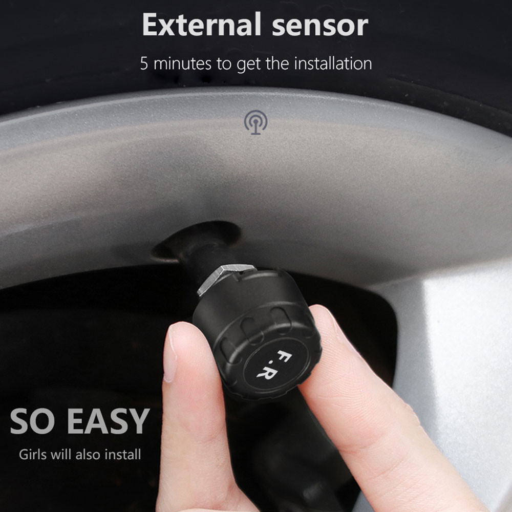 TPMS-Tire-Pressure-Alarm-Car-Solar-External-Sensor-Digital-USB-Auto-LCD-Color-Screen-1626607