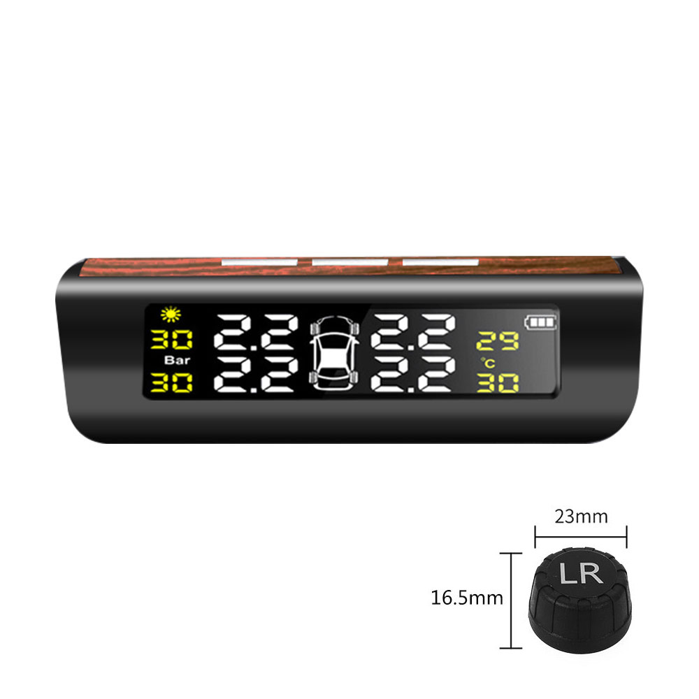 TPMS-Tire-Pressure-Alarm-Car-Solar-External-Sensor-Digital-USB-Auto-LCD-Color-Screen-1626607