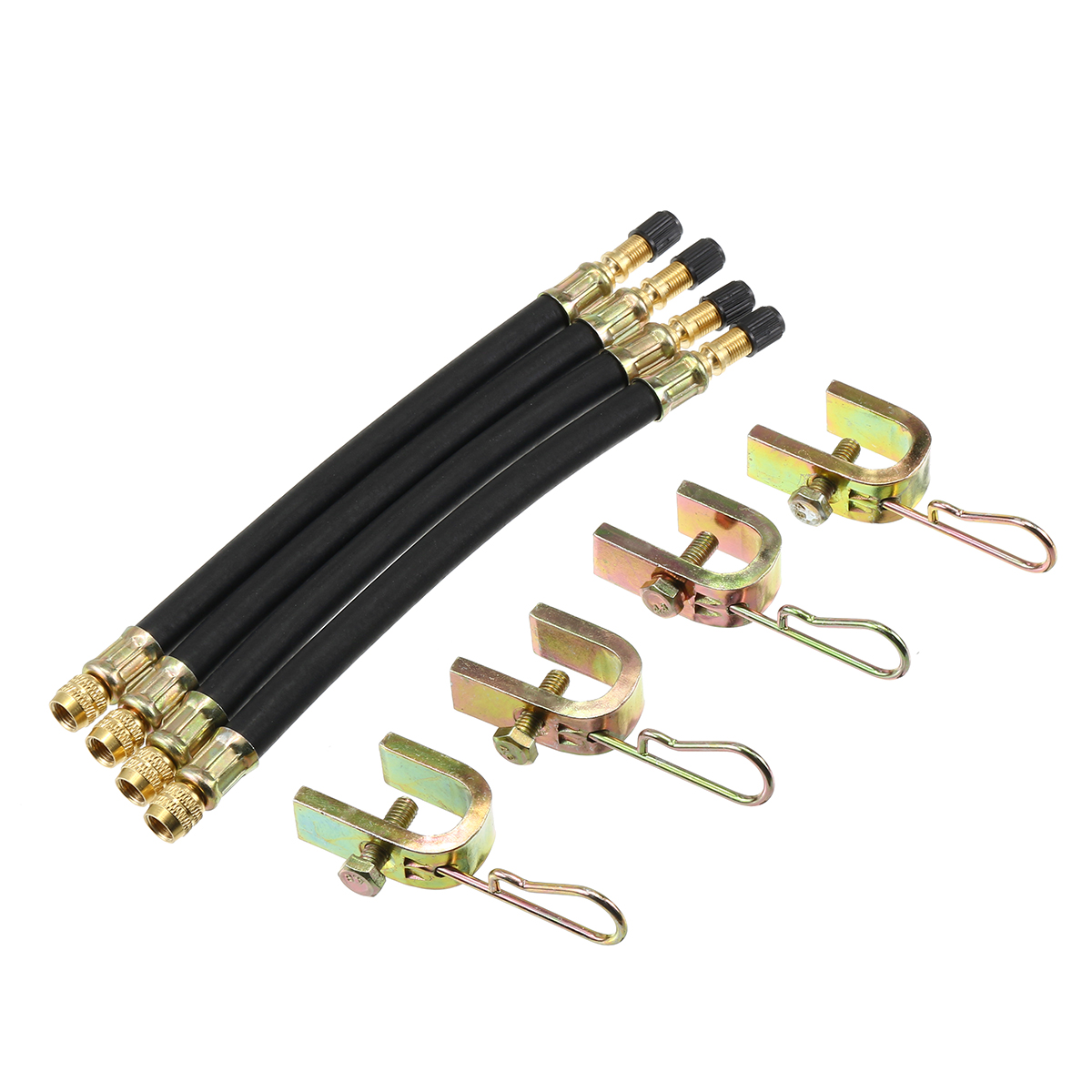 Tyre-Valve-Extensions-Flexible-Rubber-Hose-With-Twin-Wheel-Lobby-Truck-Clamps-1384498