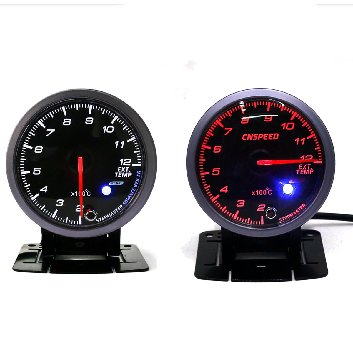 Universal-12V-Car-Auto-25-Inch-60mm-LED-Exhaust-Gas-Gauge-1321333