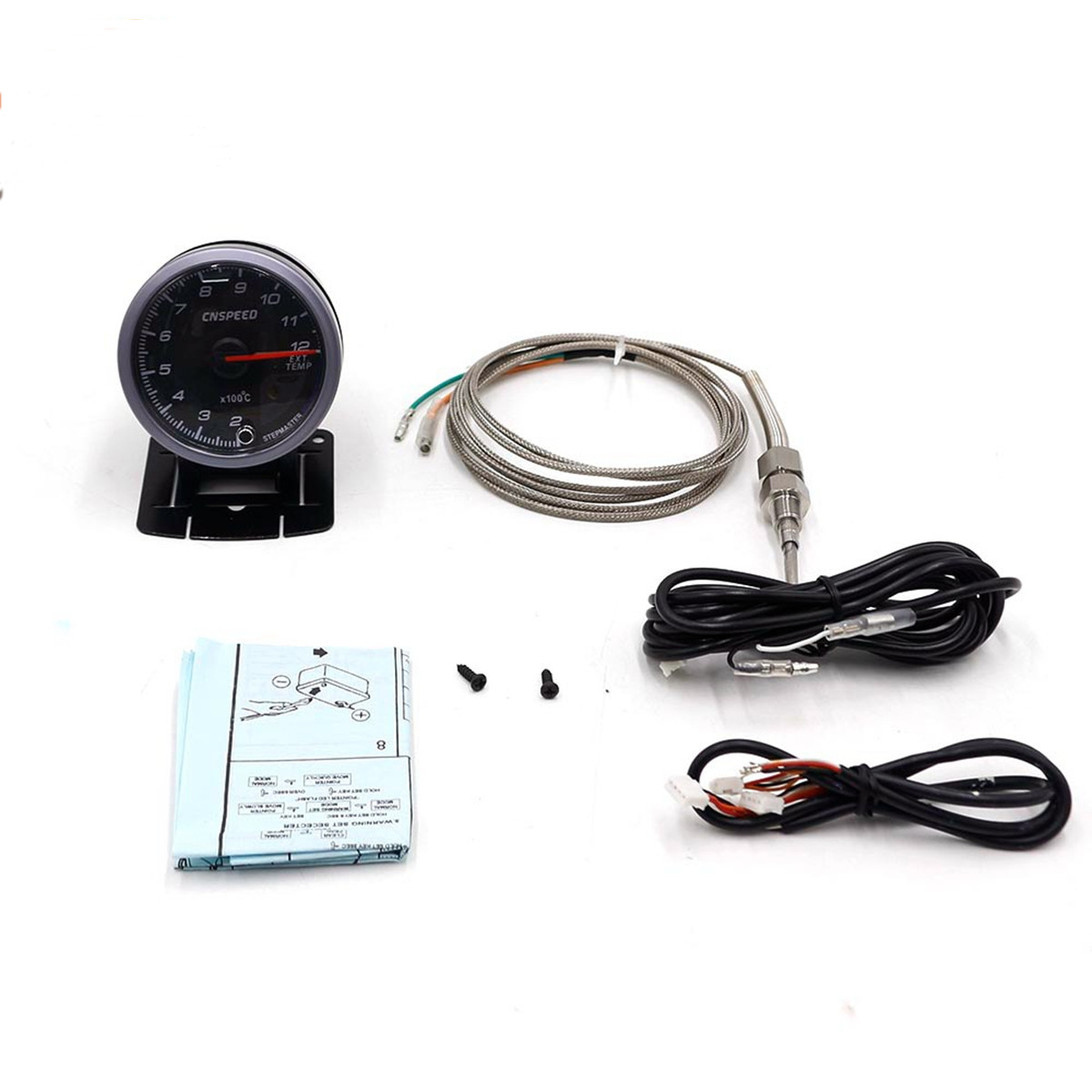 Universal-12V-Car-Auto-25-Inch-60mm-LED-Exhaust-Gas-Gauge-1321333
