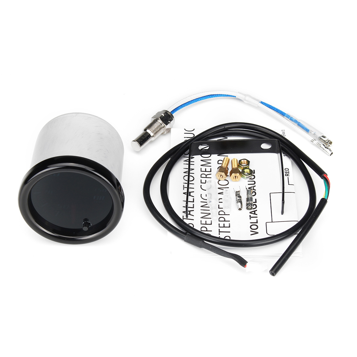 Universal-2-52mm-7-Color-LED-Oil-Temp-Temperature-Gauge-Meter--Sensor-12V-1653531