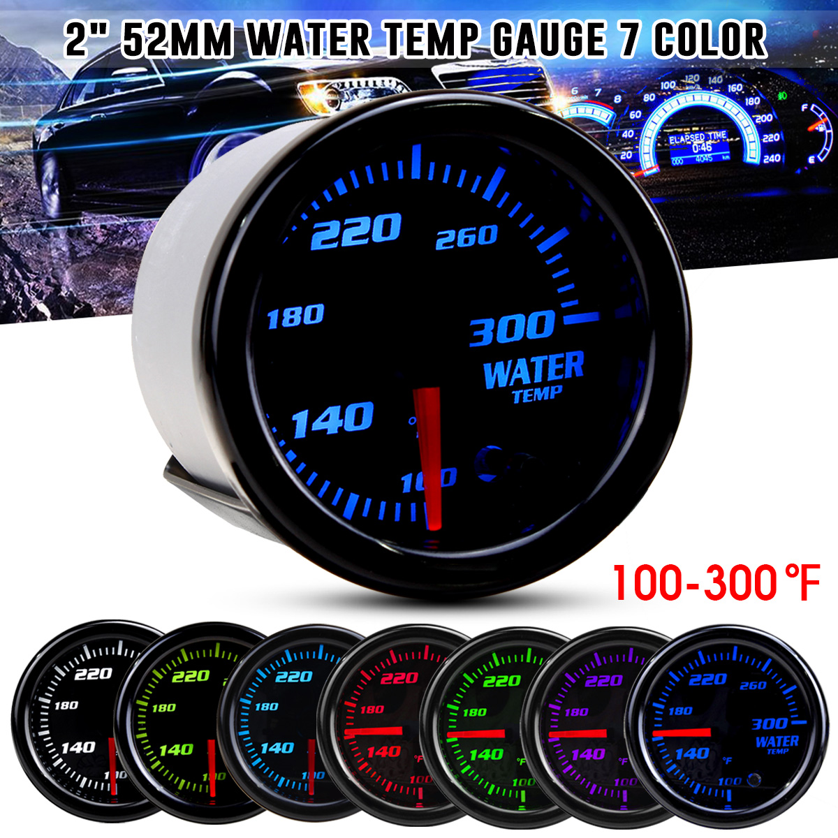 Universal-2Inch-52mm-7-Colors-LED-Car-Water-Coolant-Temperature-Temp-Gauge-Meter-1708349