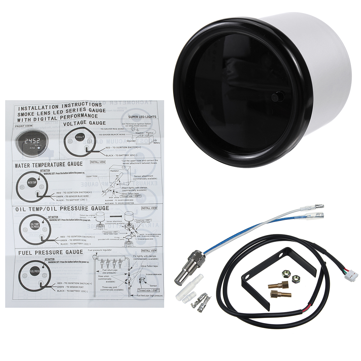 Universal-2Inch-52mm-7-Colors-LED-Car-Water-Coolant-Temperature-Temp-Gauge-Meter-1708349