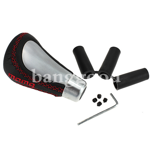 Universal-9cm-Black-Leather-Car-Gear-Shift-Knob-46196