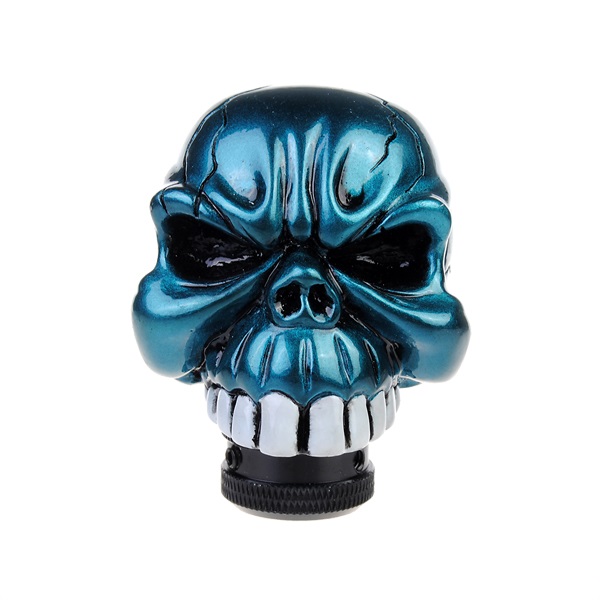 Universal-Car-Chrome-Skull-Gear-Stick-Shift-Knob-Lever-932584