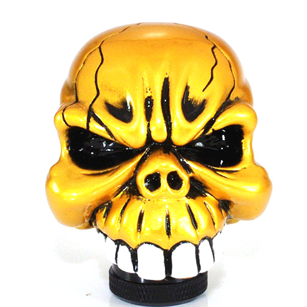 Universal-Car-Chrome-Skull-Gear-Stick-Shift-Knob-Lever-932584