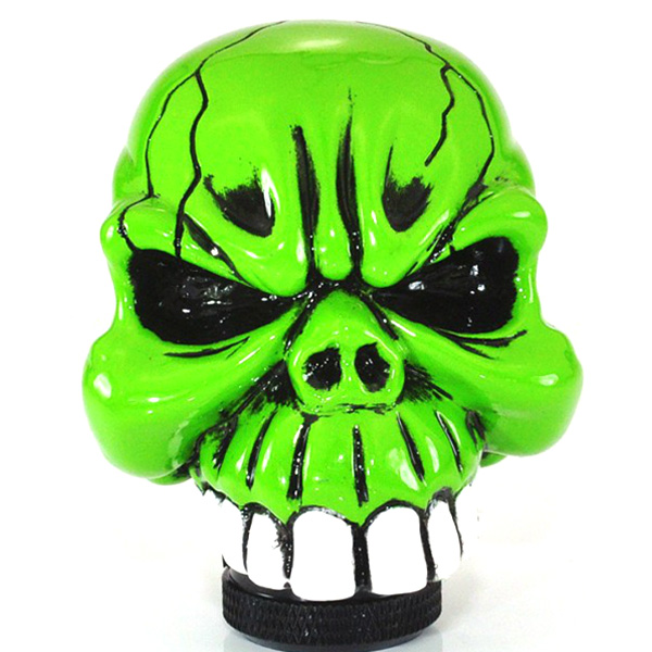 Universal-Car-Chrome-Skull-Gear-Stick-Shift-Knob-Lever-932584