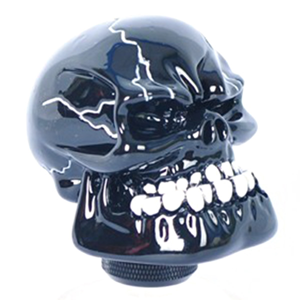 Universal-Car-Chrome-Skull-Gear-Stick-Shift-Knob-Lever-932586