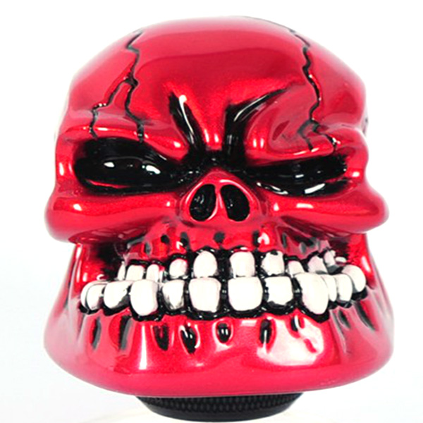 Universal-Car-Chrome-Skull-Gear-Stick-Shift-Knob-Lever-932586