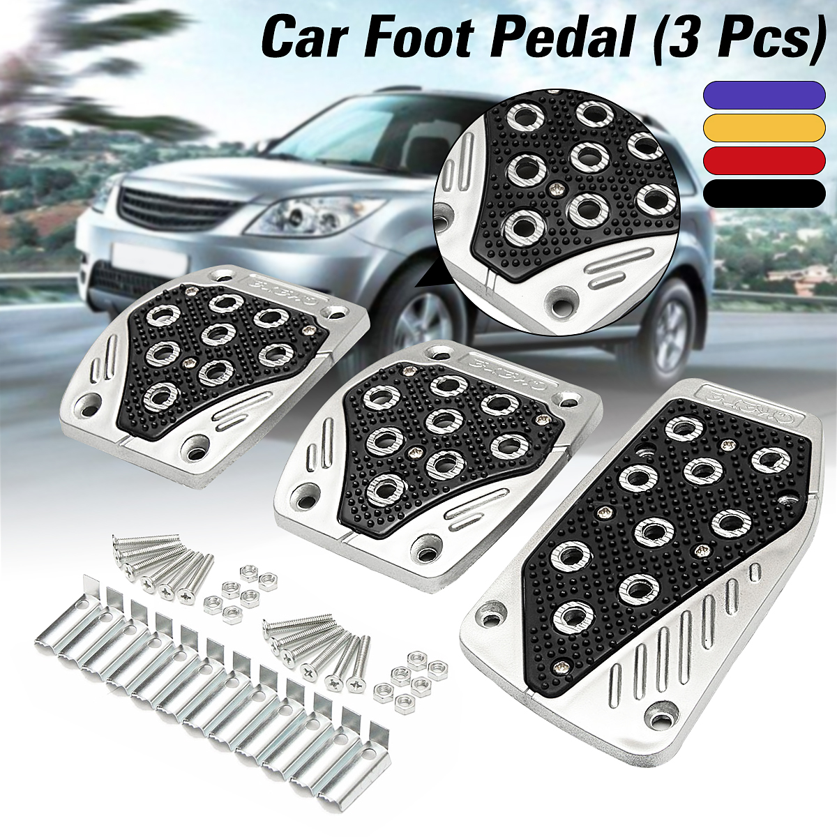 Universal-Car-Non-Slip-Manual-Transmission-Gas-Clutch-Brake-Foot-Pedal-Pad-Cover-1627599