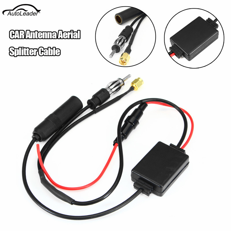 Universal-FM-AM-Car-Antenna-Aerial-Splitter-Cable-Digital-Radio-Amplifier-Signal-Reception-1287562