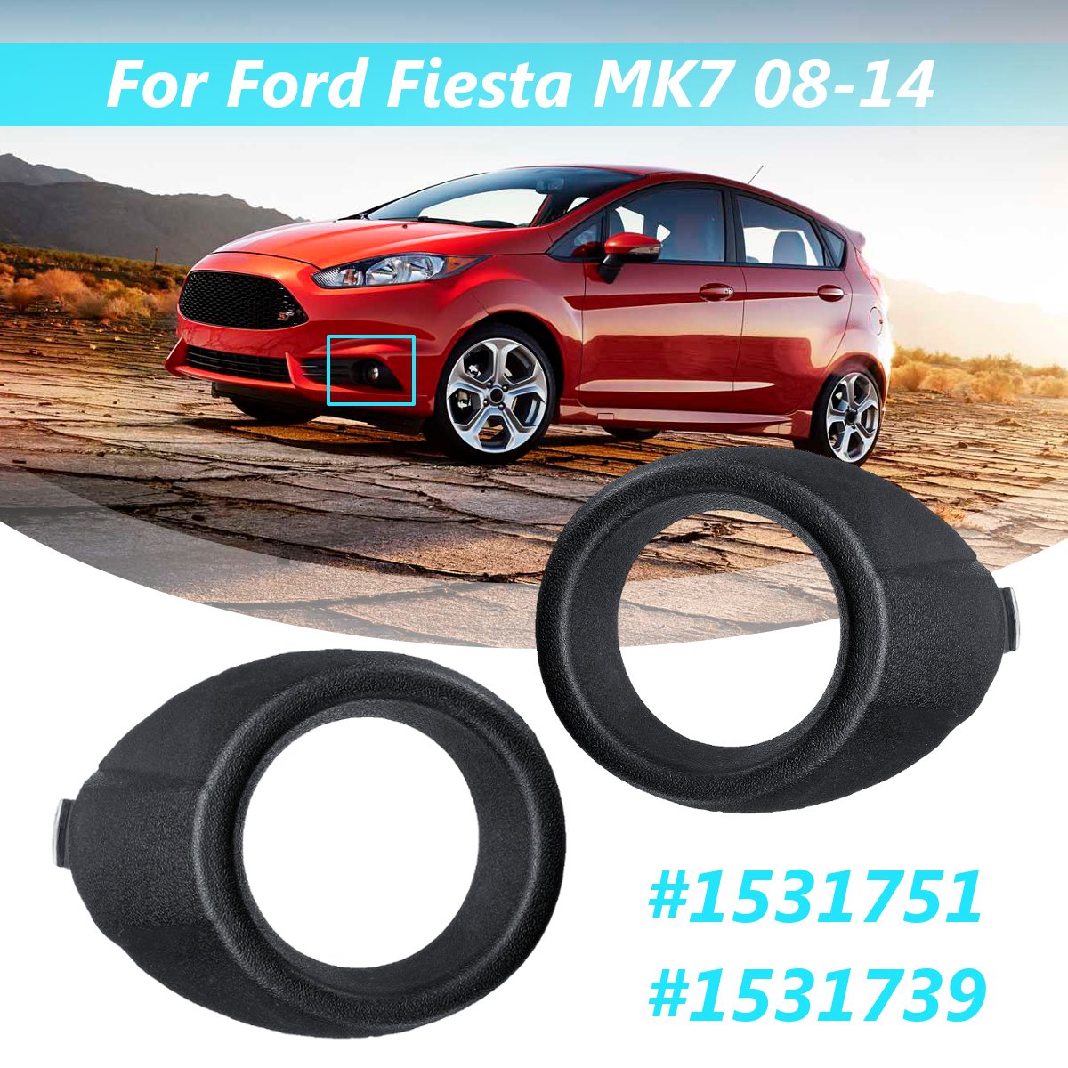1-Pair-Fog-Light-Covers-Lamp-Frame-Trim-Bezel-For-Ford-Fiesta-MK7-2008-2014-1812939