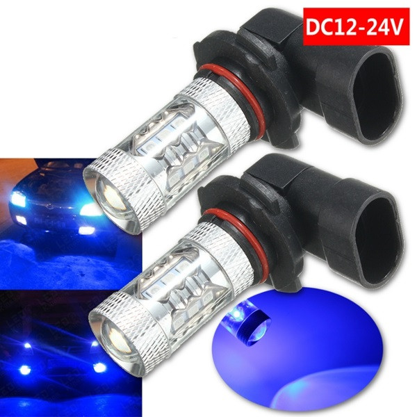 16W-800LM-9005-9006-H1-H3-H4-H7-H11-LED-Fog-Light-Bulb-Blue-1105457