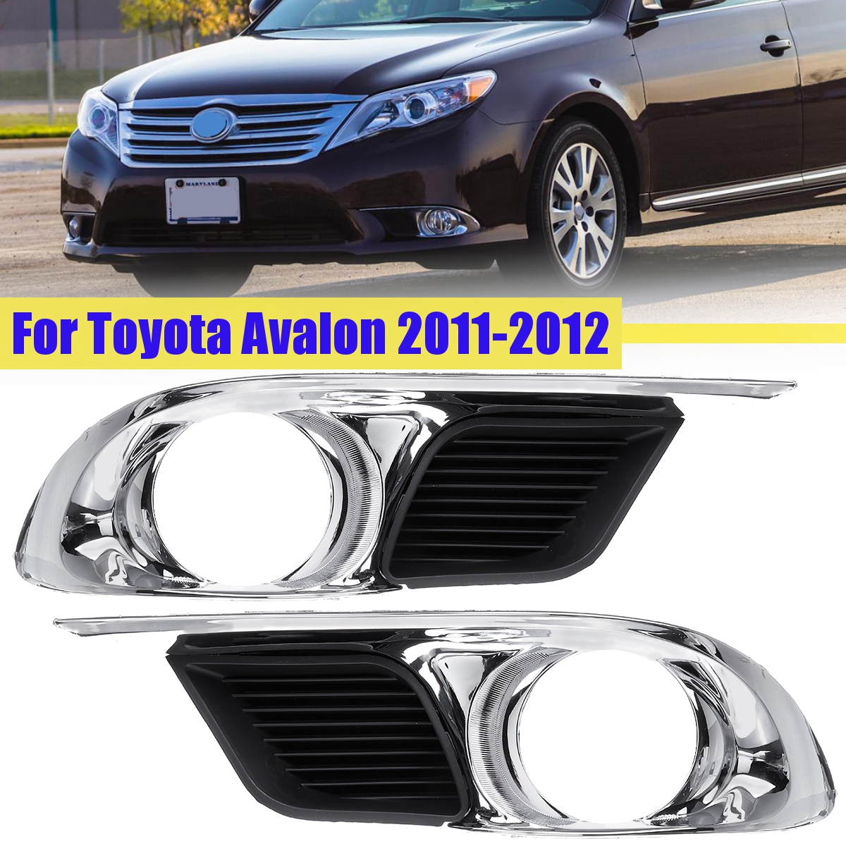 1PC-Front-LeftRight-Fog-Light-Lamps-Frame-Covers-Trim-For-Toyota-Avalon-2011-2012-1812814