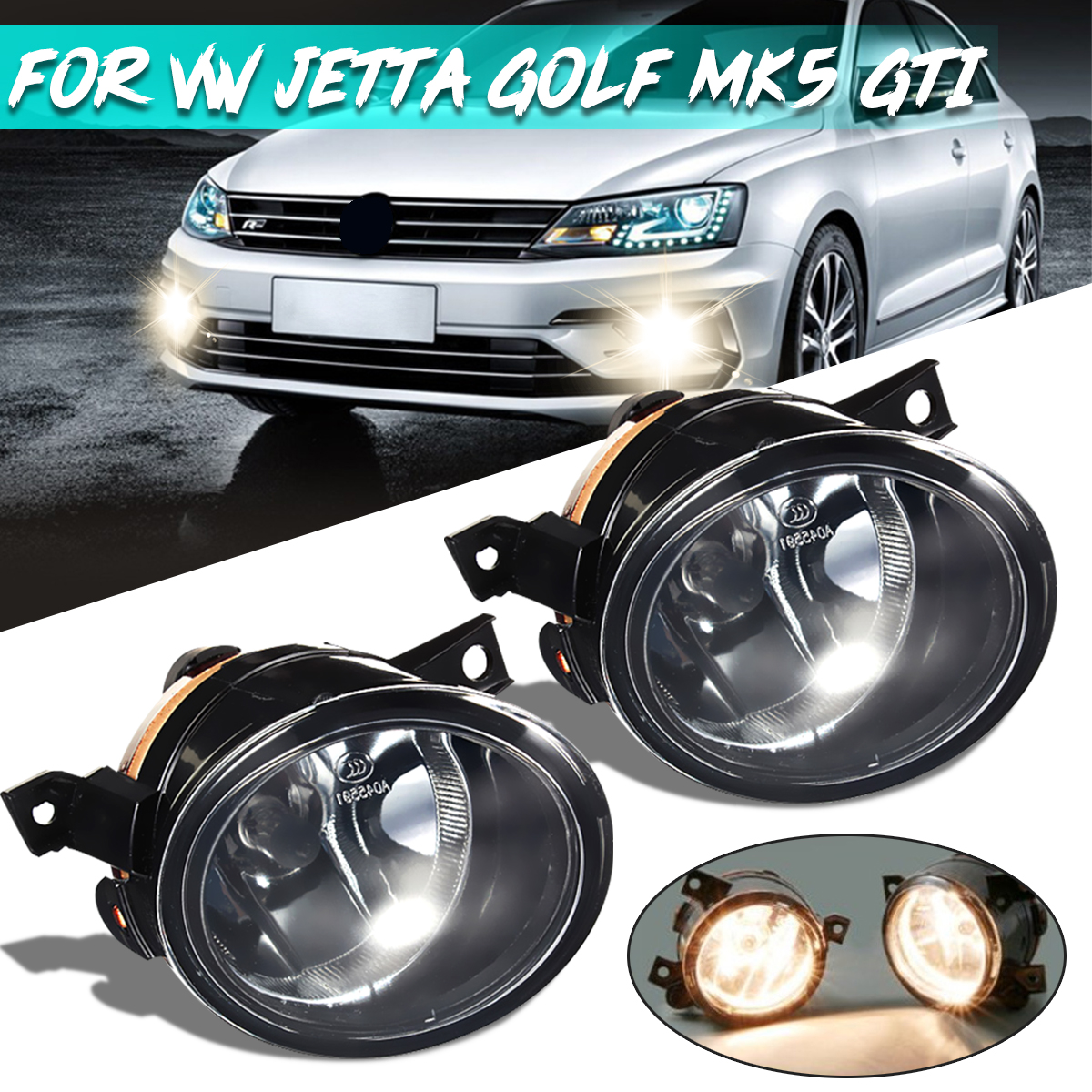 2PCS-12V-55W-H11-Front-Bumper-Fog-Driving-Light-For-VW-Jetta-Golf-GTI-MK5-2006-2009-85974