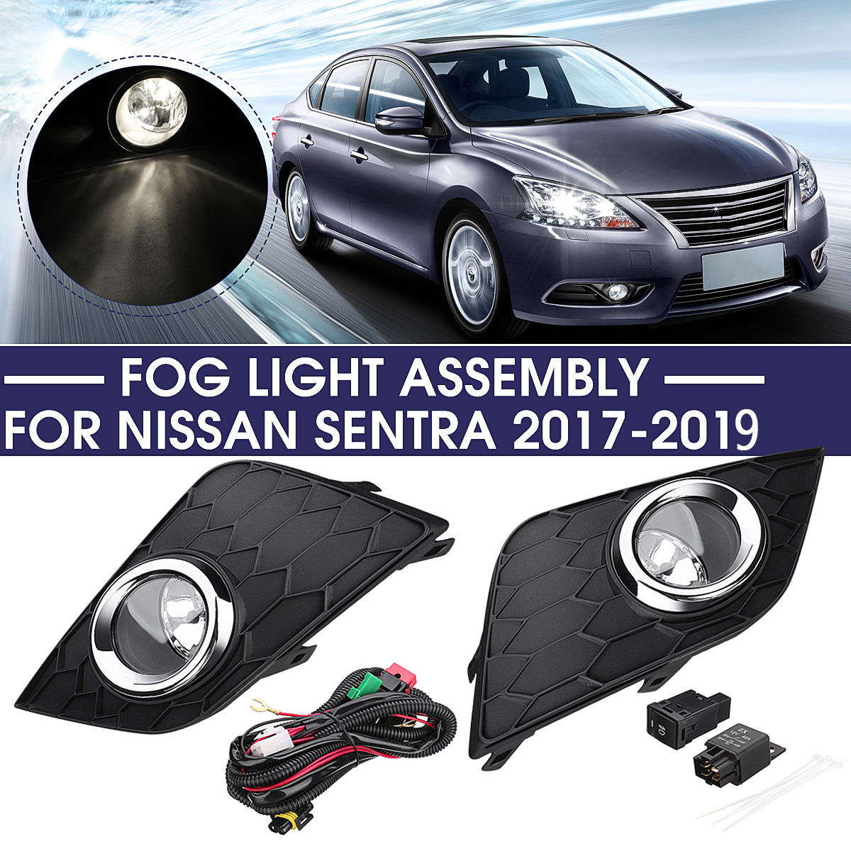 2Pcs-Car-Front-Bumper-Fog-Light-LampGrilles-with-Harness-For-Nissan-Sentra-2017-2019-1679406