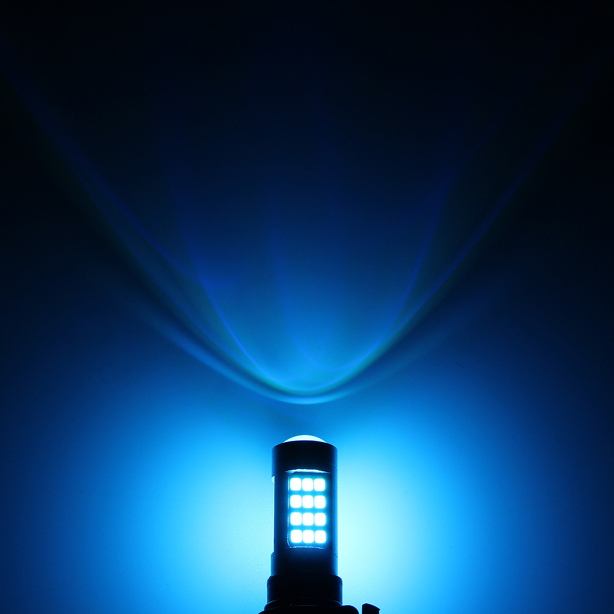 5202-2835-2323-H16-24W-750LM-BlueWhite-42-SMD-LED-Car-Fog-Lights-Bulb-with-Lens-1136473