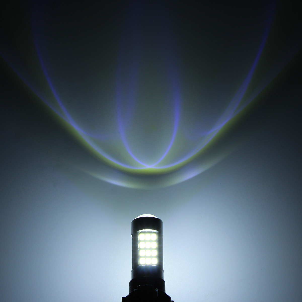 5202-2835-2323-H16-24W-750LM-BlueWhite-42-SMD-LED-Car-Fog-Lights-Bulb-with-Lens-1136473