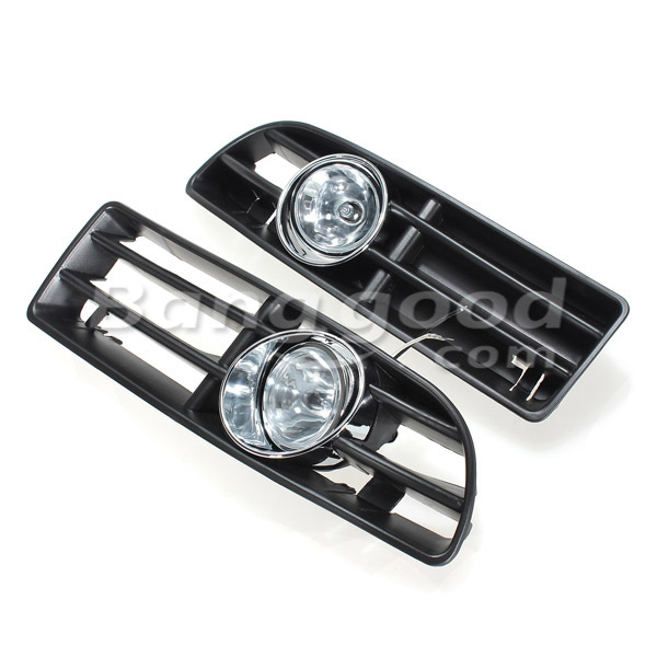 Bumper-Grille-Grill-Driving-Fog-Lamp-Lights-for-VW-JETTA-BORA-MK4-61017