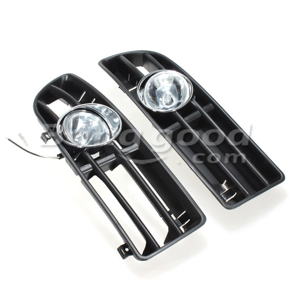 Bumper-Grille-Grill-Driving-Fog-Lamp-Lights-for-VW-JETTA-BORA-MK4-61017