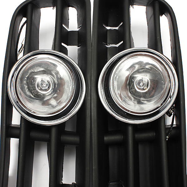 Car-Front-Fog-Light-Lamp-Grille-Set-For-VW-GOLF-1998-2005-Black-930415