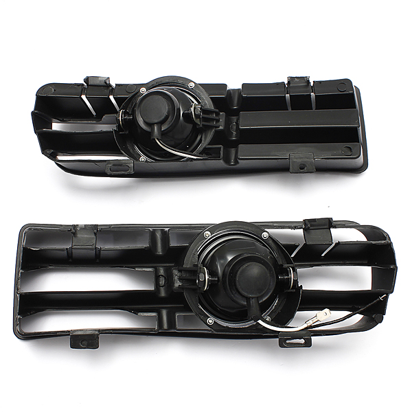 Car-Front-Fog-Light-Lamp-Grille-Set-For-VW-GOLF-1998-2005-Black-930415
