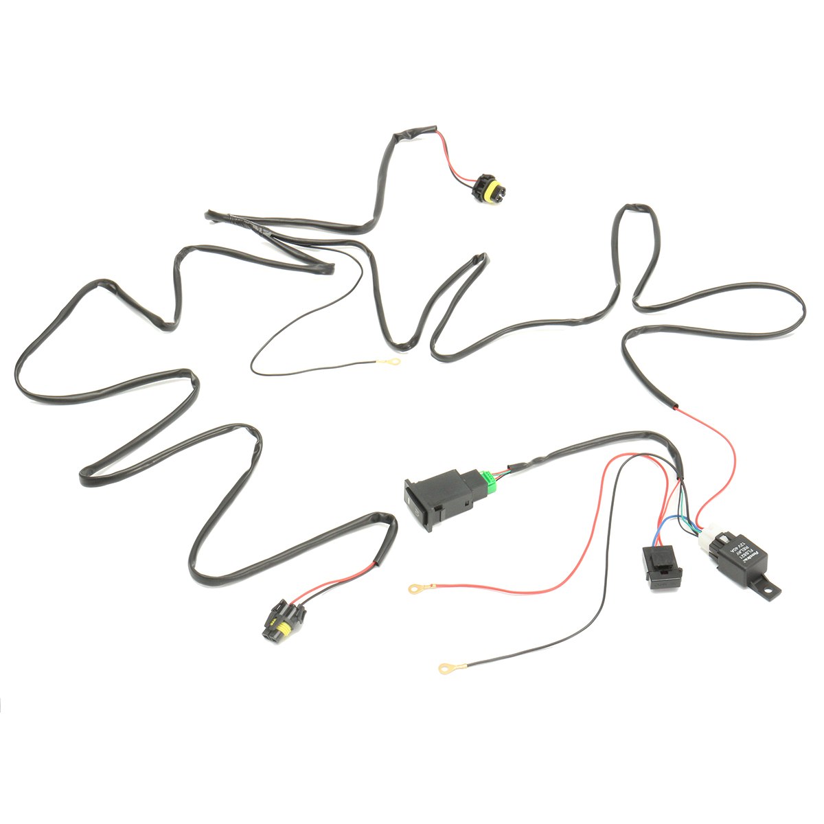 Car-Front-Fog-Lights-Grille-Kit-Set-with-Wiring-Headlight-Switch-For-VW-T5-Transporter-2003-2010-1576276