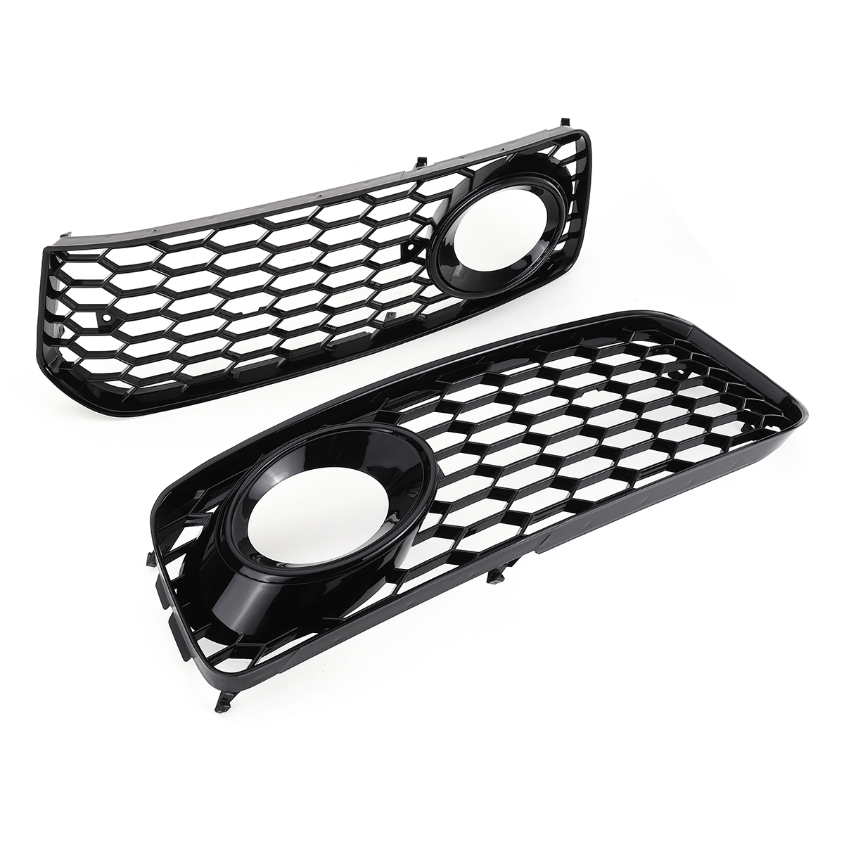 Front-Fog-Light-Lamp-Cover-Grille-Grill-Honeycomb-Hex-Black-For-Audi-A5-S-Line-S5-B8-RS5-2008-2012-1695684