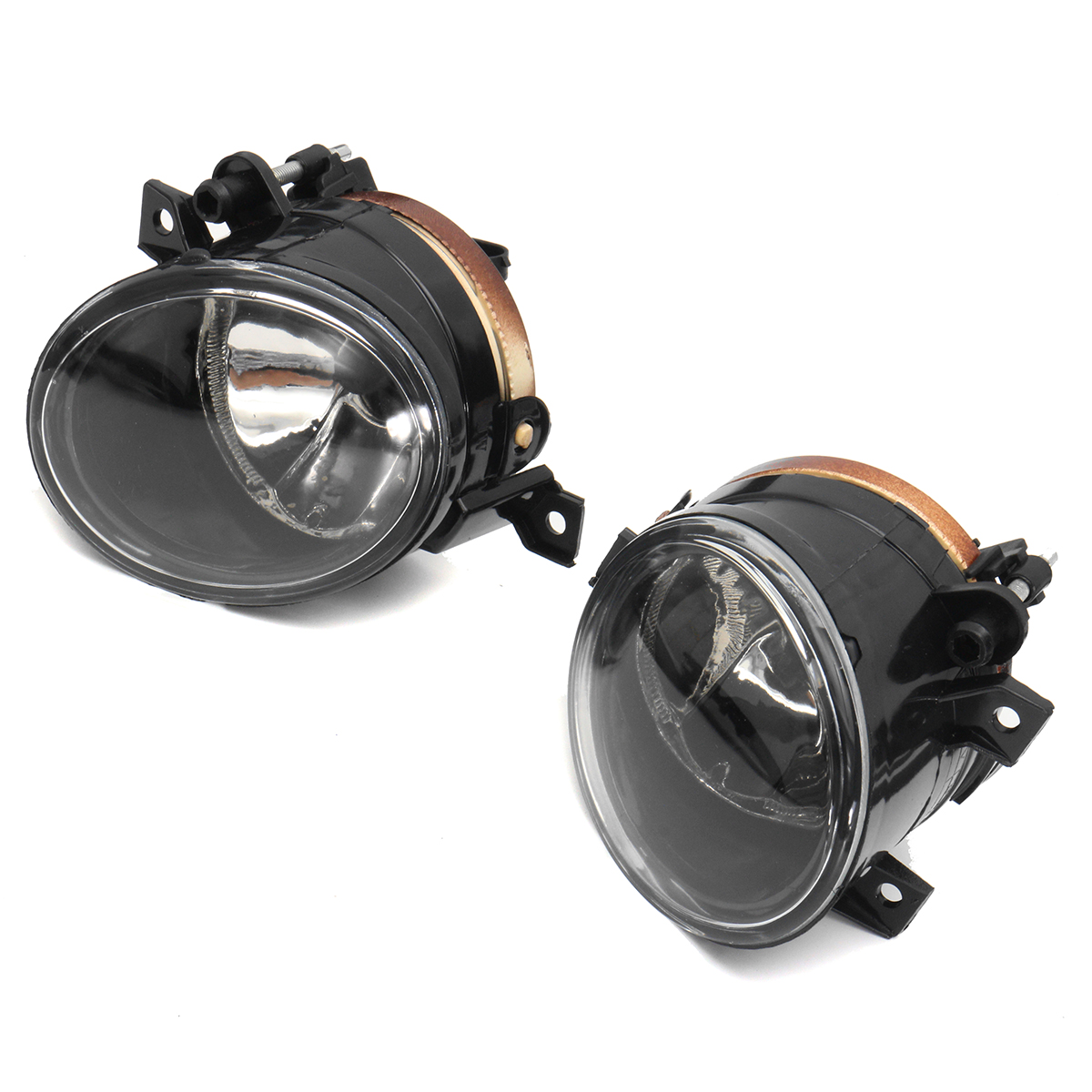 Front-Fog-Lights-Lamp-Clear-Glass-Lens-with-Bumper-Lower-Grille-Cover--H11-Halogen-Bulbs-Pair-For-VW-1725508
