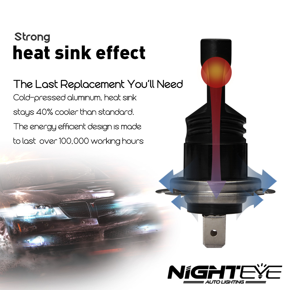 NIGHTEYE-A338-Car-LED-Headlights-Fog-Lamp-H4-H7-H11-9005-9006-80W-800LM-6500K-1170829