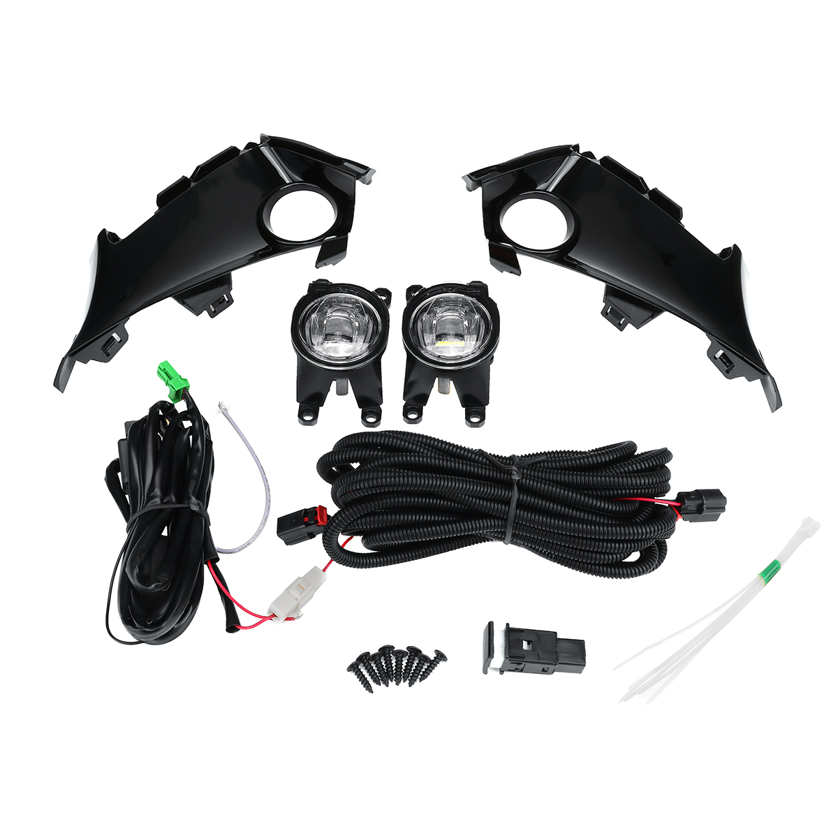 Pair-Front-Bumper-LED-Fog-Light-Lamp--Cover-Switch-For-Toyota-Corolla-Hatchback-TO1038230-TO1039230--1721296