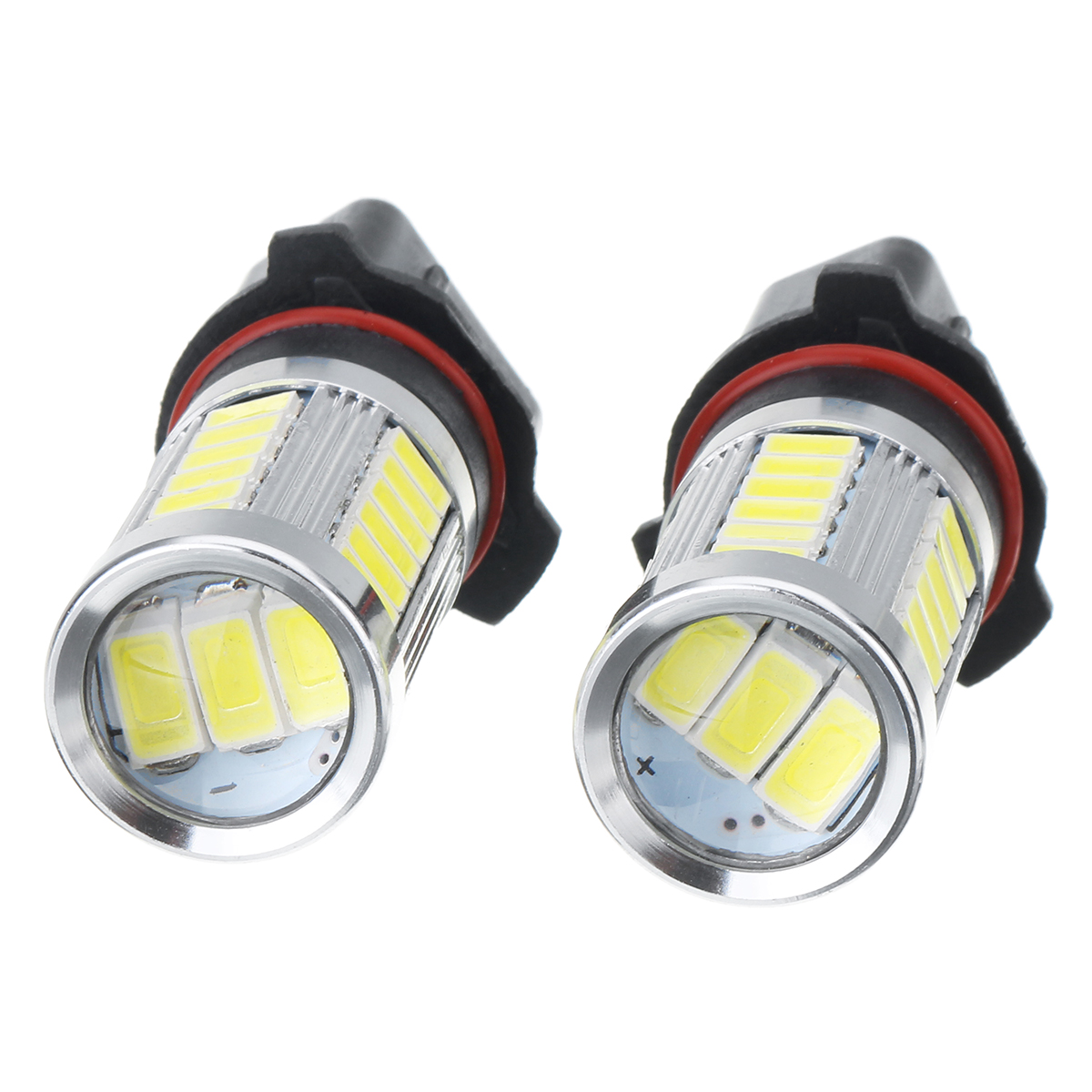 Pair-P13W-White-6000K-500LM-33LEDs-Car-Fog-Lights-Daytime-Running-Lights-Bulbs-Error-Free-1270067