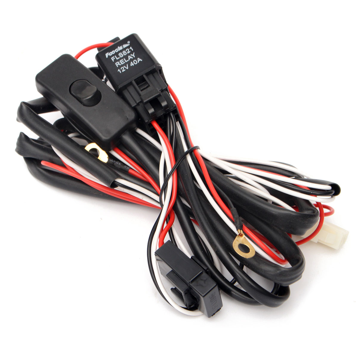 Pumper-Grille-Cover-TrimFog-LightsHook-up-Wire-Switch-Kit-for-Mitsubish-Lancer-08-14-1046537