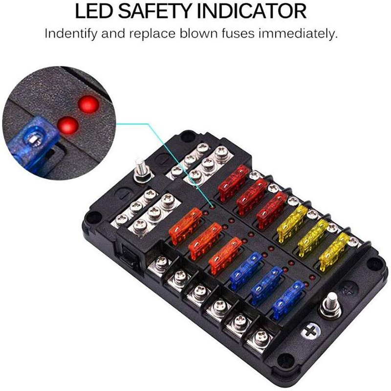 12V-32V-Fuse-Box-Holder-12-Ways-Blade-With-LED-Indicator-Light-for-Auto-Car-Boat-Marine-Trike-1670153