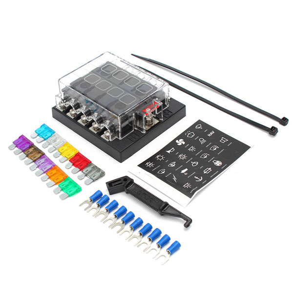 32V-10-Way-Terminals-Circuit-Car-Boat-ATC-ATO-Blade-Fuse-Box-Block-Holder-1079689
