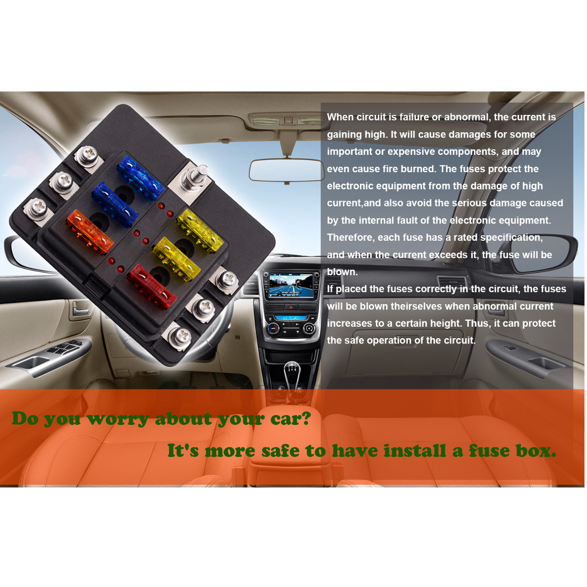 6-Way-Fuse-Box-Block-Holder-32V-Bus-Bar-Kit-with-LED-Indicator-For-Car-Boat-1784053