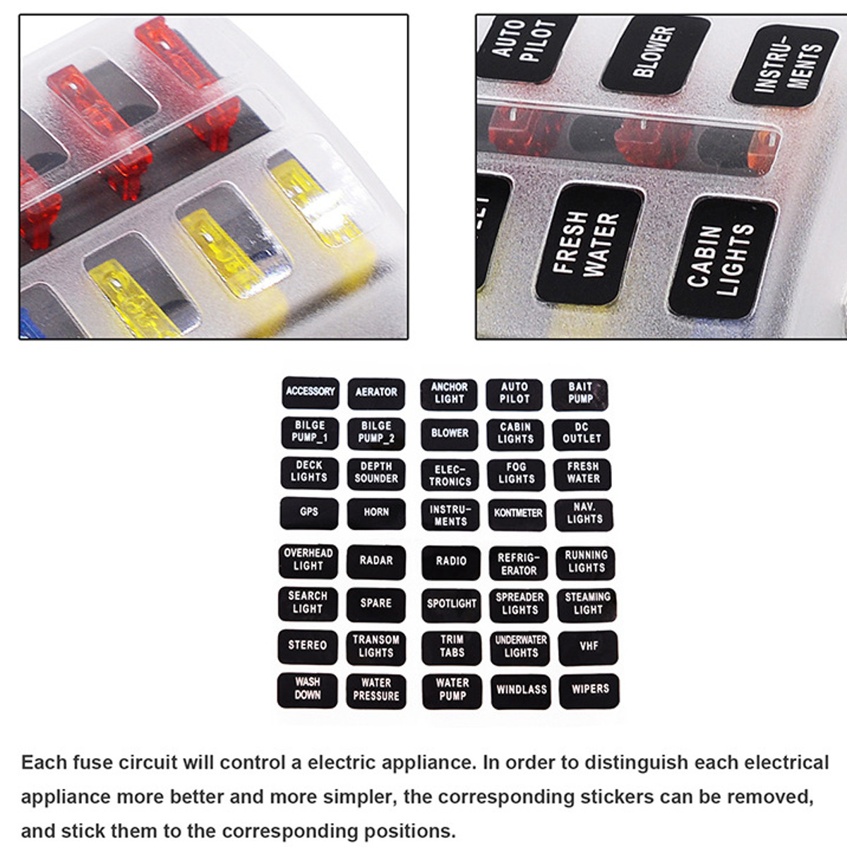6-Way-Fuse-Box-Block-Holder-32V-Bus-Bar-Kit-with-LED-Indicator-For-Car-Boat-1784053