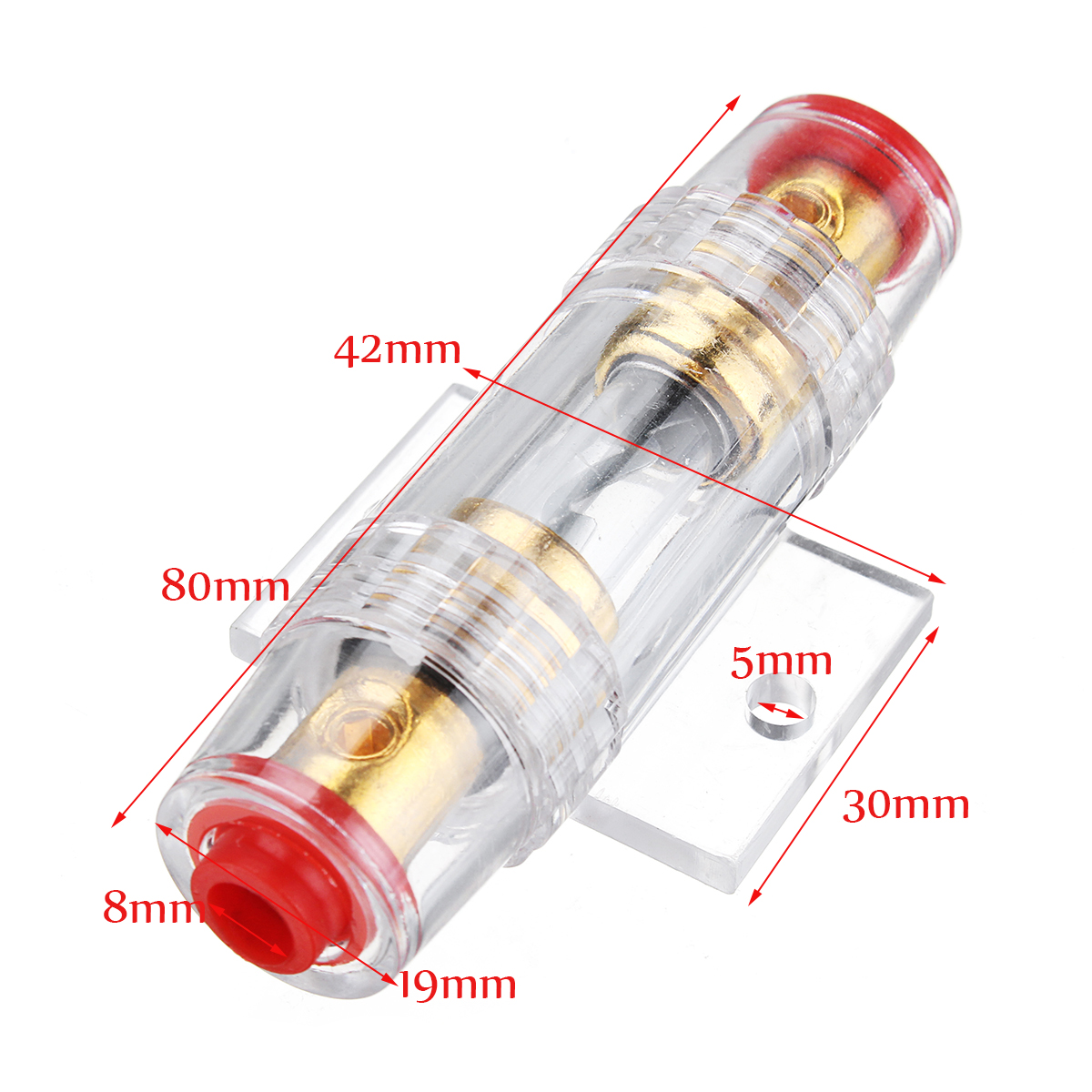 AGU-48-AWG-Gauge-In-Line-Car-Audio-Fuse-Holder-Power-CableE-AMP-Amplifier-BFH48G-1300921