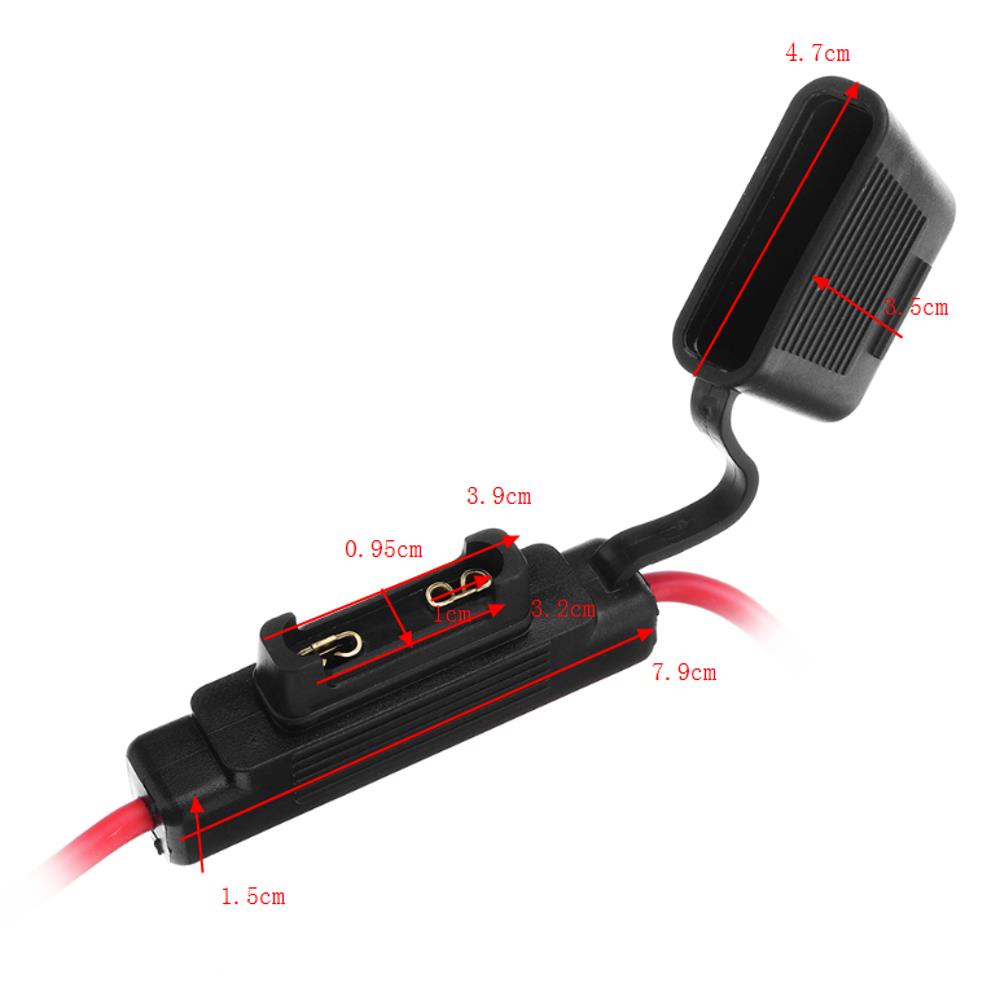 HS-812-Large-Blade-Inline-Car-Fuse-Holder-Waterproof-10-AWG-Gause-with-30AMP-Fuse-1038496