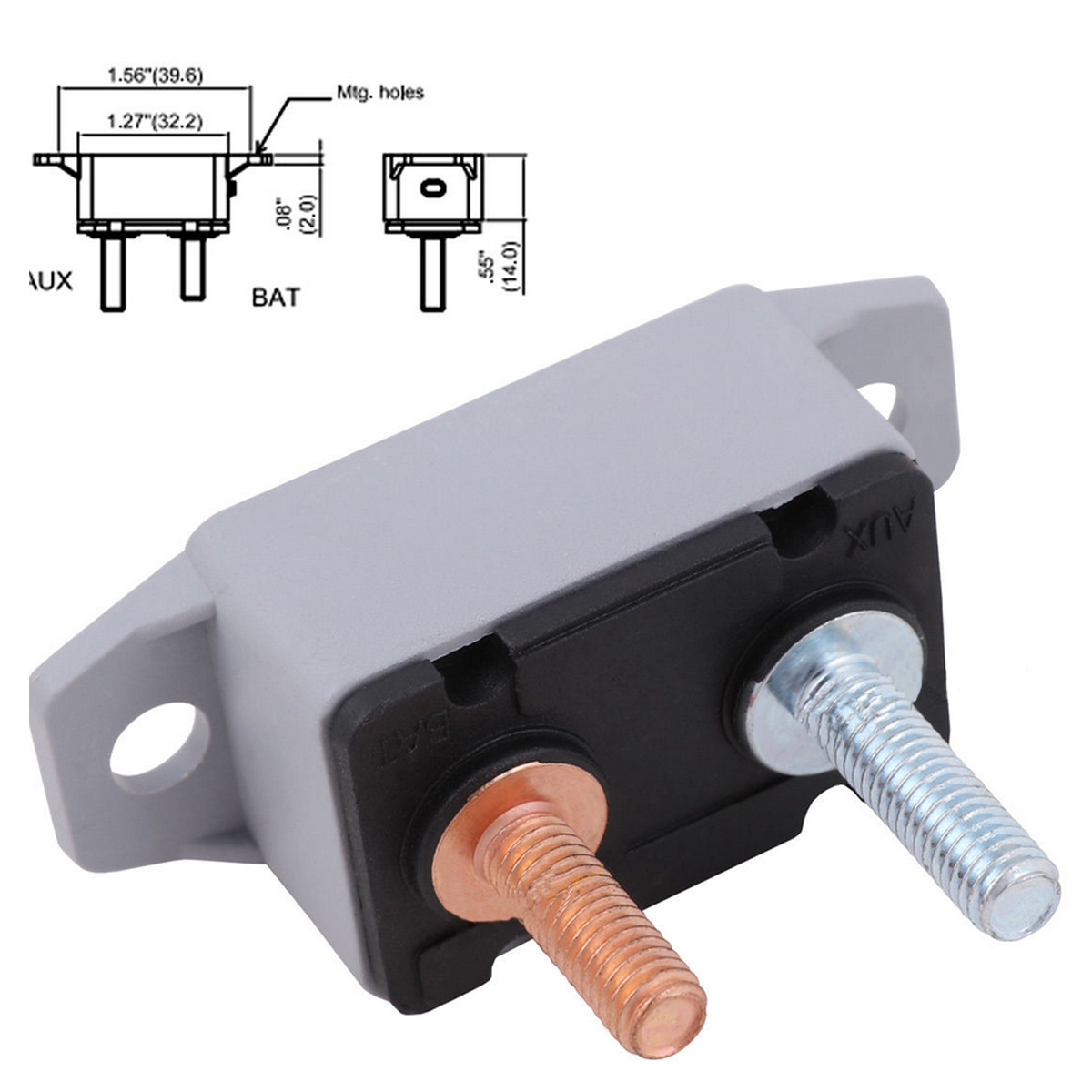 Manual-Reset-Circuit-Breaker-20-30-40-50-AMP-Stud-Bolt-Type-Dual-Battery-Fuse-14-28V-For-Car-Boat-Tr-1741628