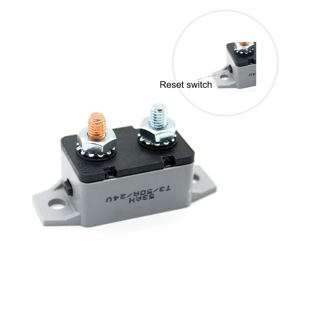 Manual-Reset-Circuit-Breaker-20-30-40-50-AMP-Stud-Bolt-Type-Dual-Battery-Fuse-14-28V-For-Car-Boat-Tr-1741628