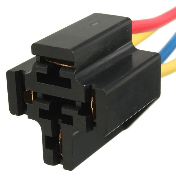 Pre-Wired-45-Pin-Relay-Mounting-Base-Socket-Holder-With-30A-14V-Fused-4-Pin-999845