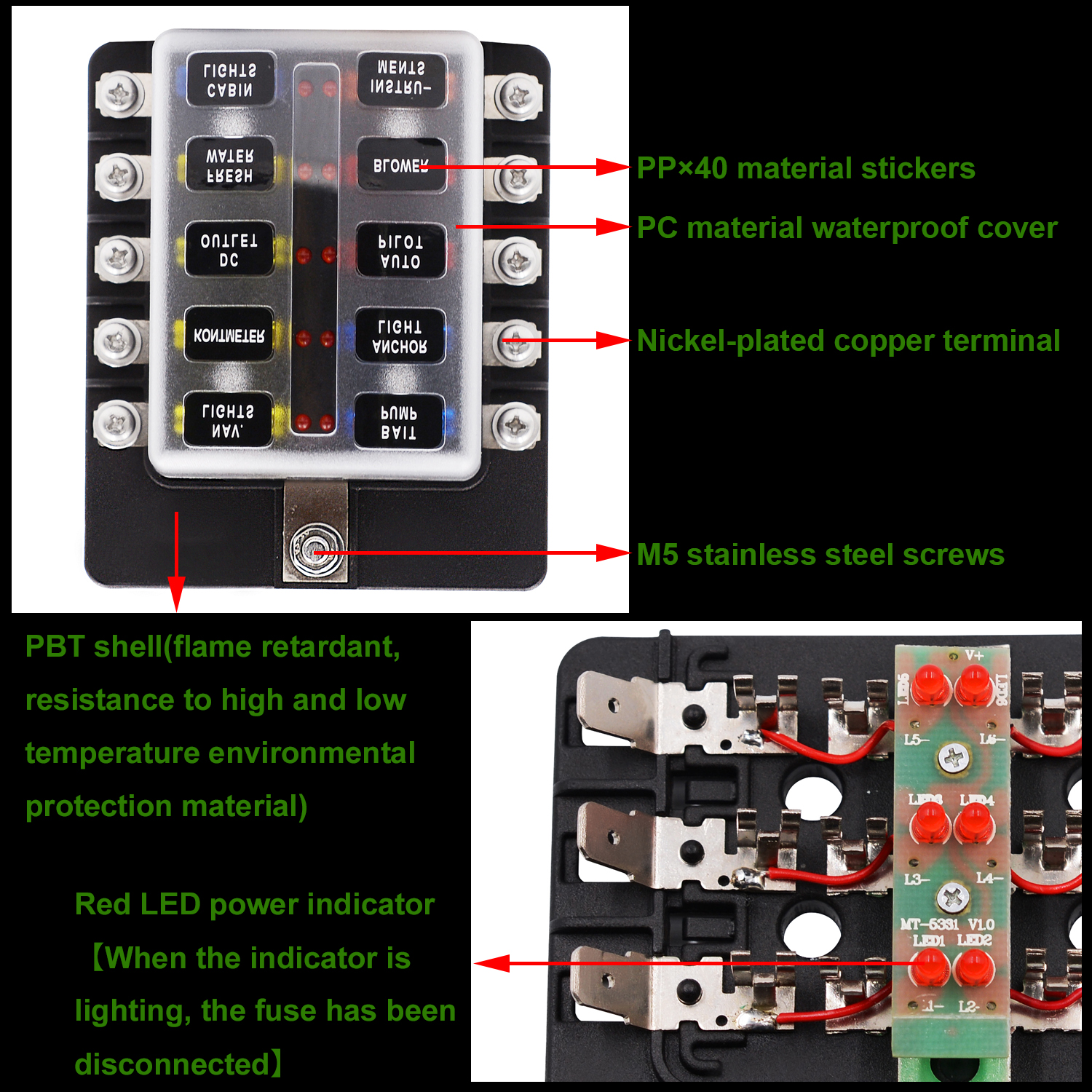 iMarstrade-10-Way-Fuse-Box-12V-32V-Circuit-Standard-Blade-Block-Holder-Kit-Car-Caravan-1185148