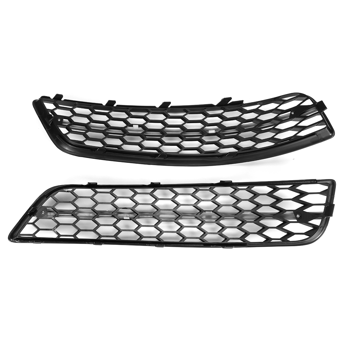 1-Pair-Front-Grille-Fog-Light-Lamp-Cover-Glossy-Black-HONEYCOMB-Car-Modification-For-Audi-A3-8P-2009-1788373