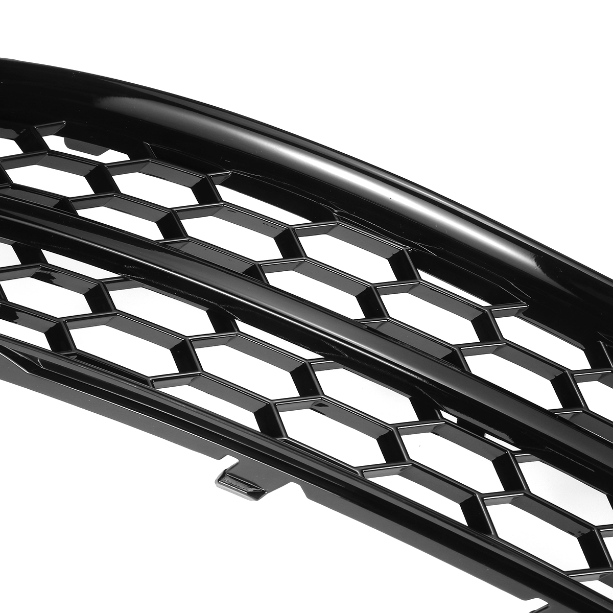 1-Pair-Front-Grille-Fog-Light-Lamp-Cover-Glossy-Black-HONEYCOMB-Car-Modification-For-Audi-A3-8P-2009-1788373