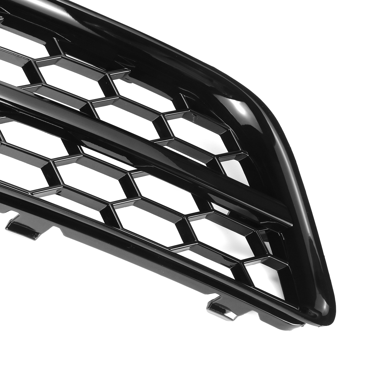1-Pair-Front-Grille-Fog-Light-Lamp-Cover-Glossy-Black-HONEYCOMB-Car-Modification-For-Audi-A3-8P-2009-1788373